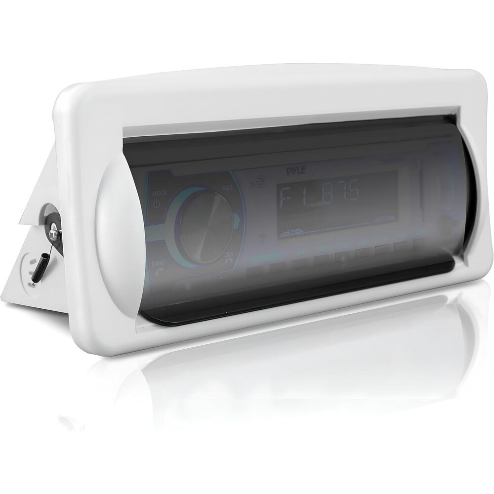 Pyle Water Resistant Marine Stereo Cover, White